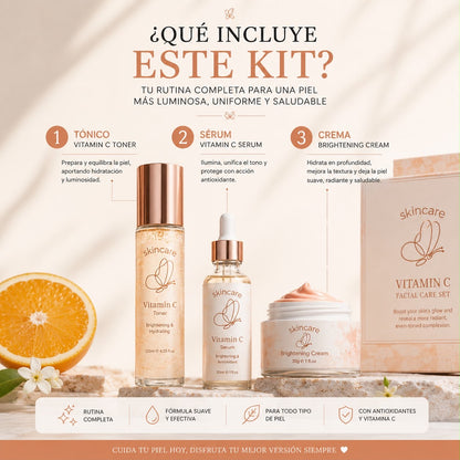 Set facial con Vitamina C