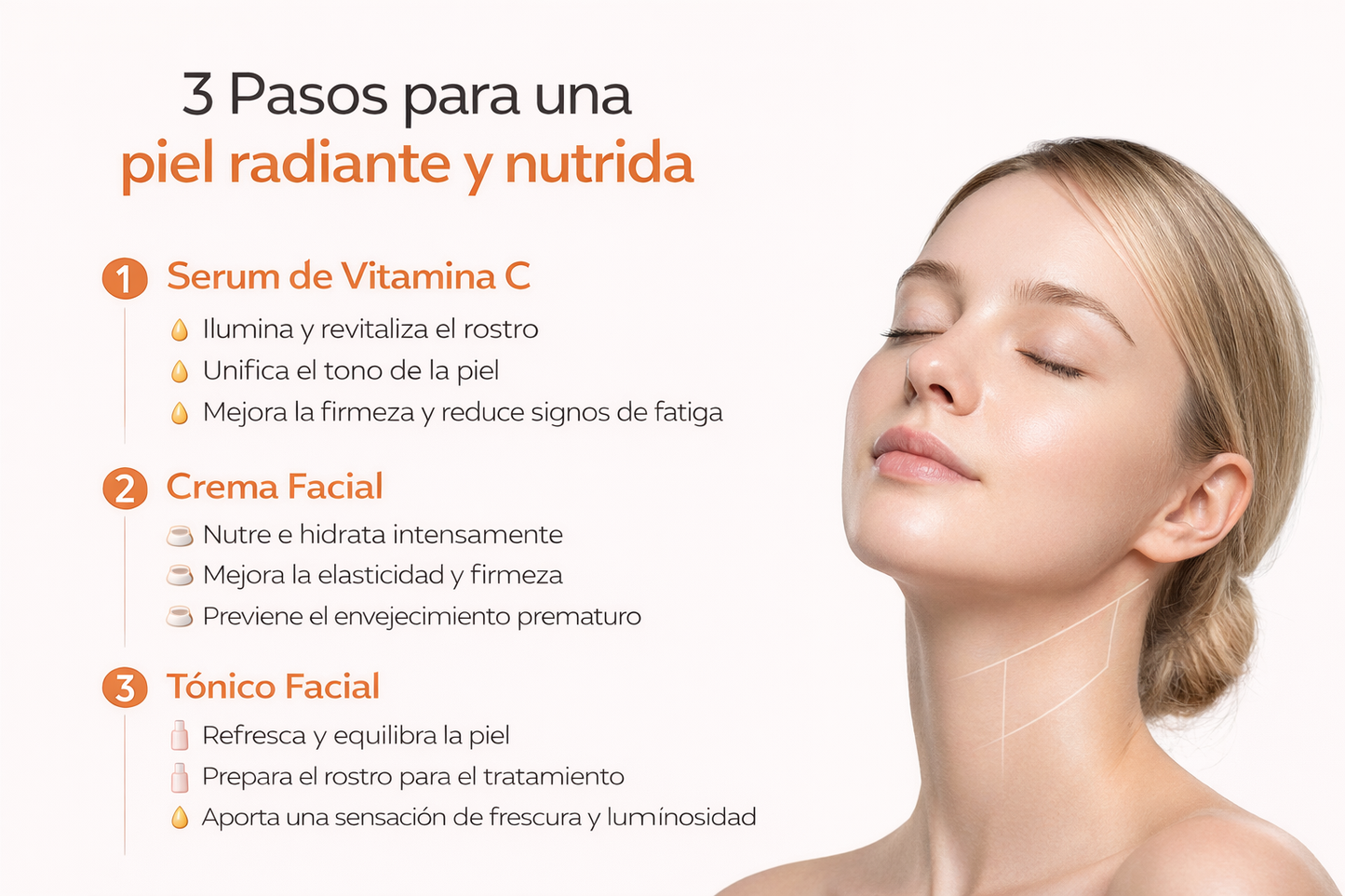 Set facial con Vitamina C