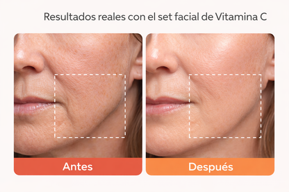 Set facial con Vitamina C