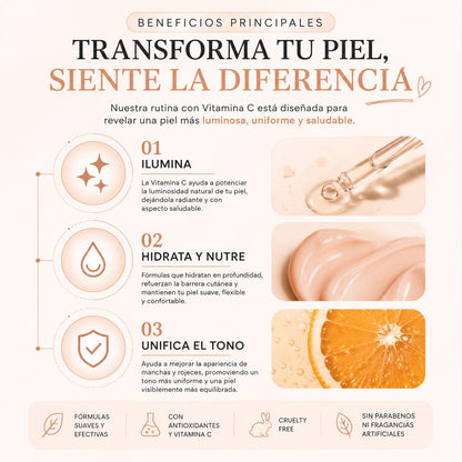 Set facial con Vitamina C