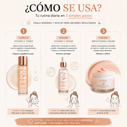 Set facial con Vitamina C
